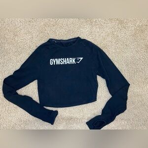 Gymshark Black Long Sleeve Crop Top